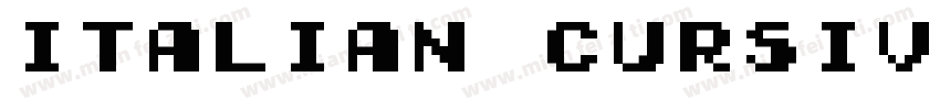 Italian cursive字体转换
